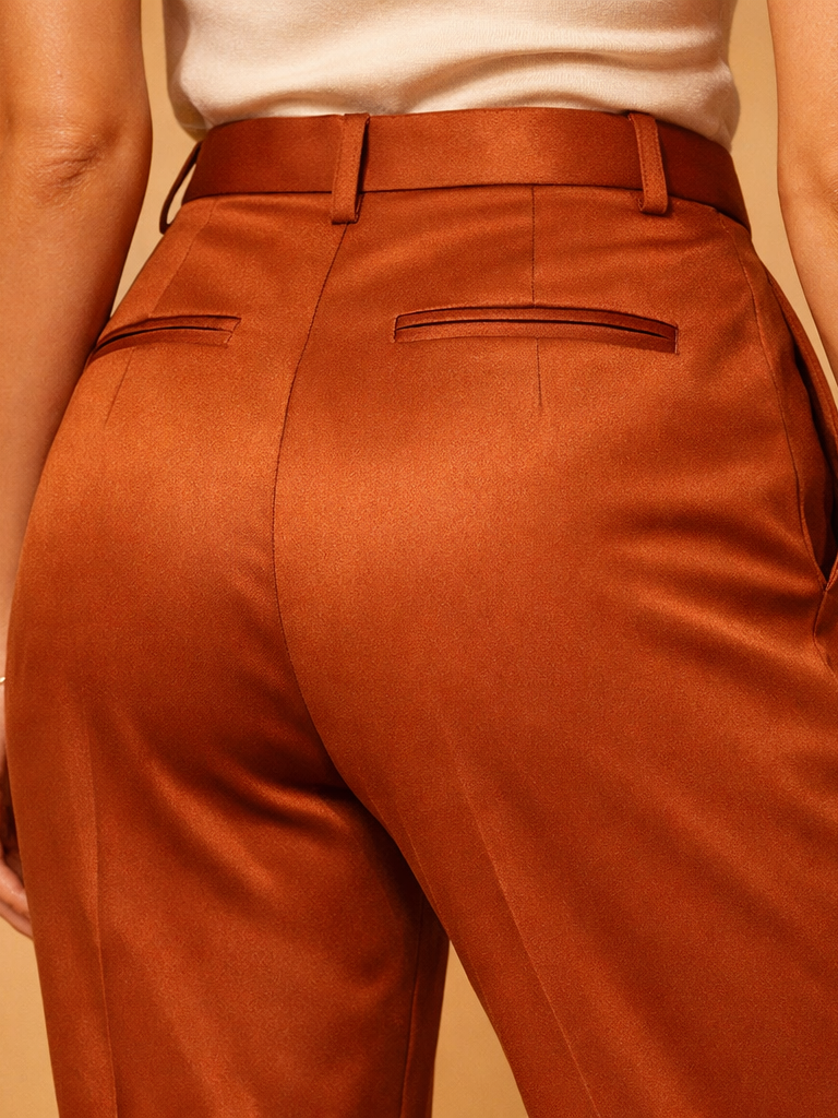 Rust Brown Shirt & Trouser Set