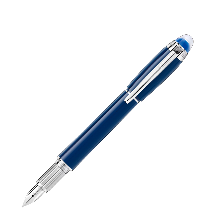 MB Starwalker Blue Planet Precious Resin Fountain Pen MB132439