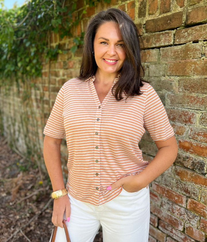 White Stuff Ladies H/S Linen Loose Fit Top 443707