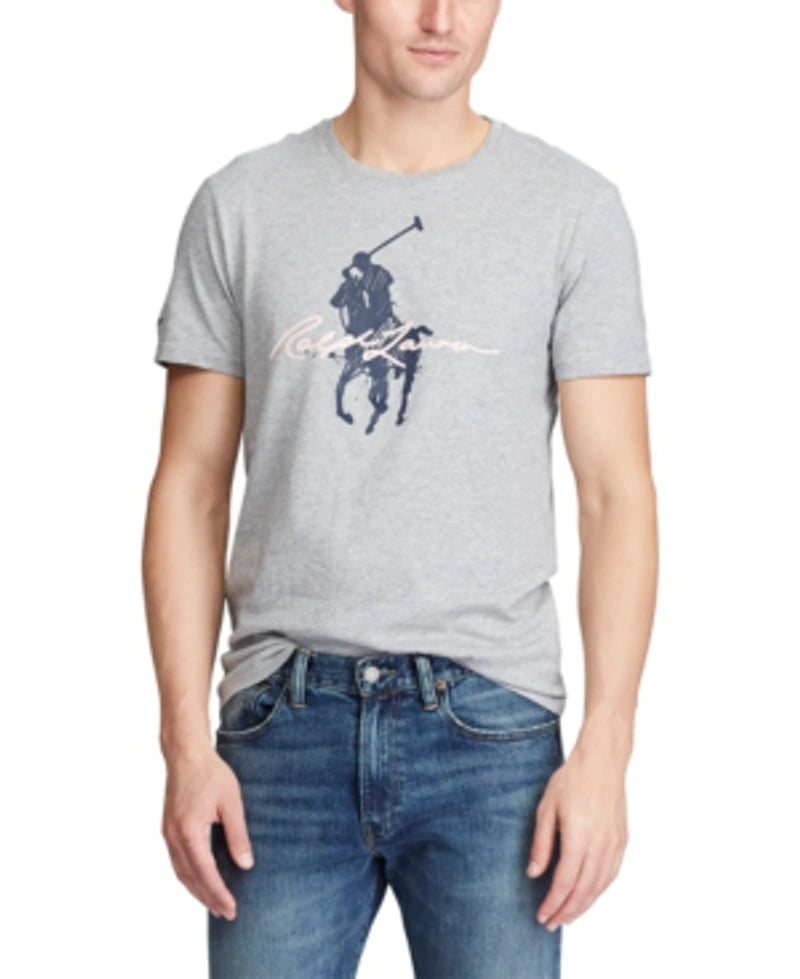 RL Mens S/S R-N Big Pony Print T-Shirts TM-3530100010366004