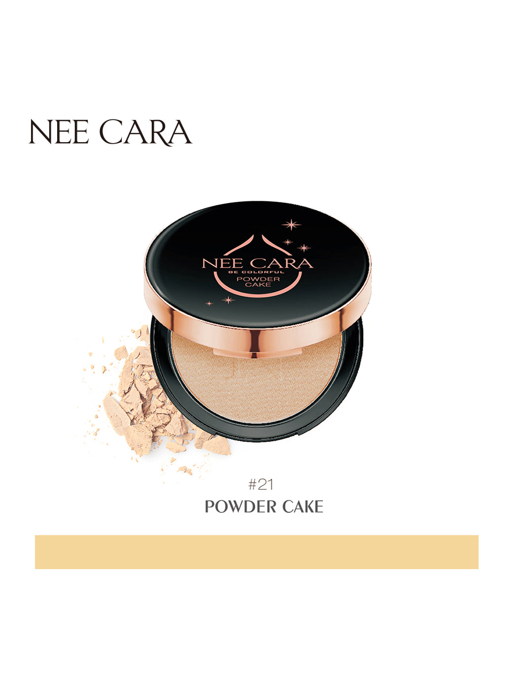 Nee Cara Concealer Powder Foundation SPF 25+++ 15g 21 Matte (Thai)