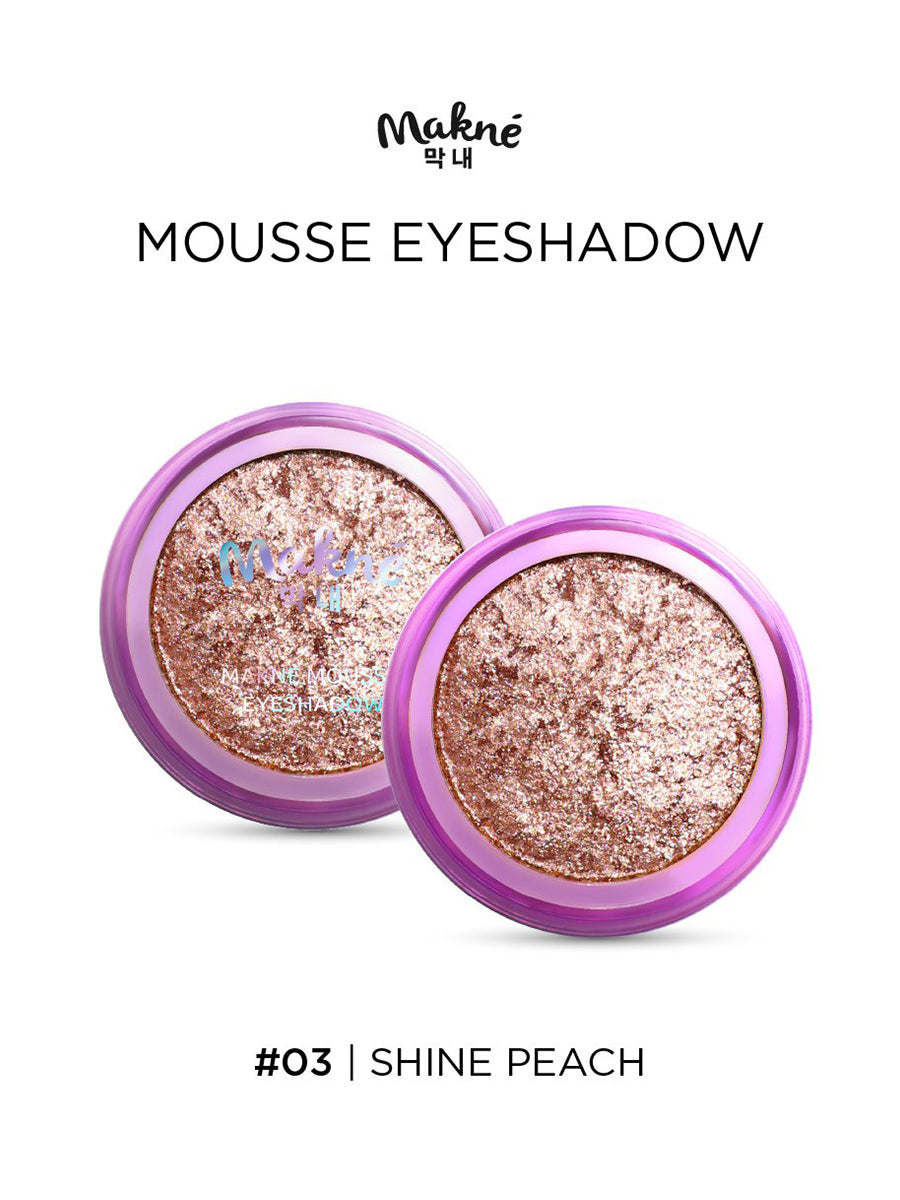 Makne Mousse Eye Shadow 3 Shine Peach 2g (Thai)