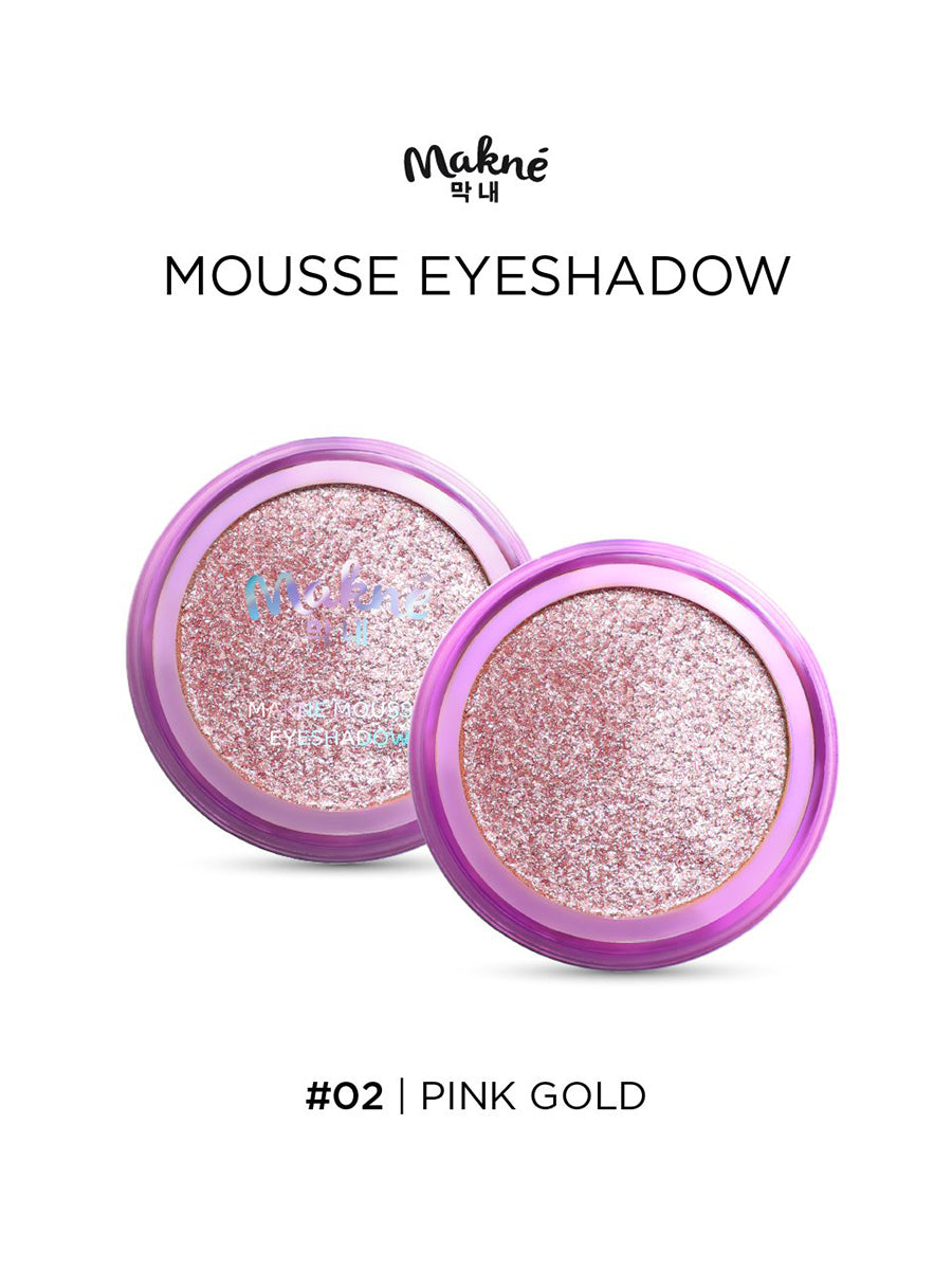 Makne Mousse Eye Shadow 02 Pink Gold 2g (Thai)