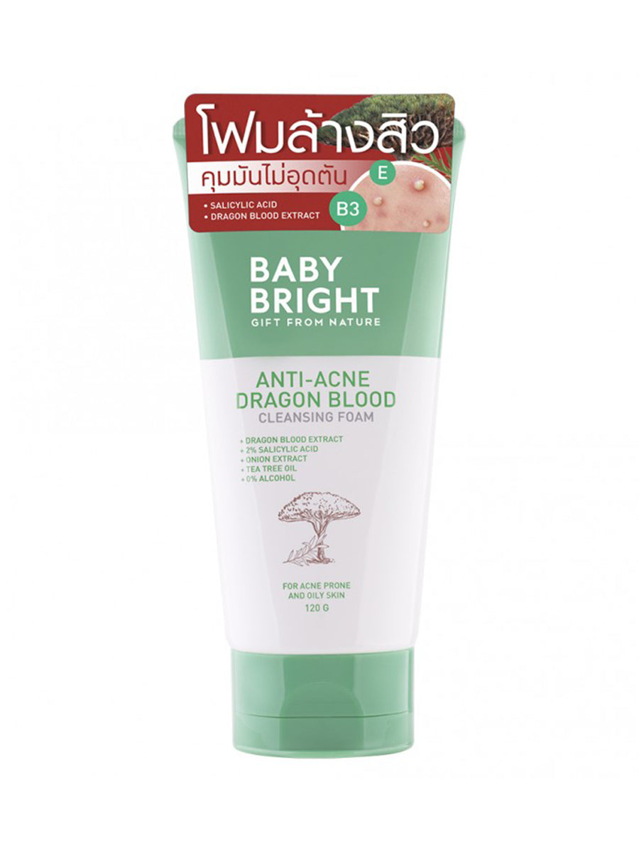 Baby Bright Anti Acne Dragon Blood Cleansing Foam 120g (Thai)