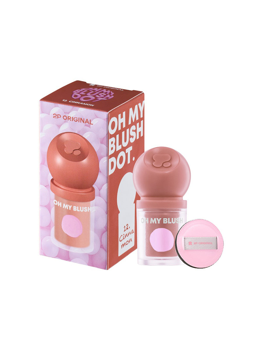 2P Original Oh My Blush Dot 3g. 12 Cinnamon