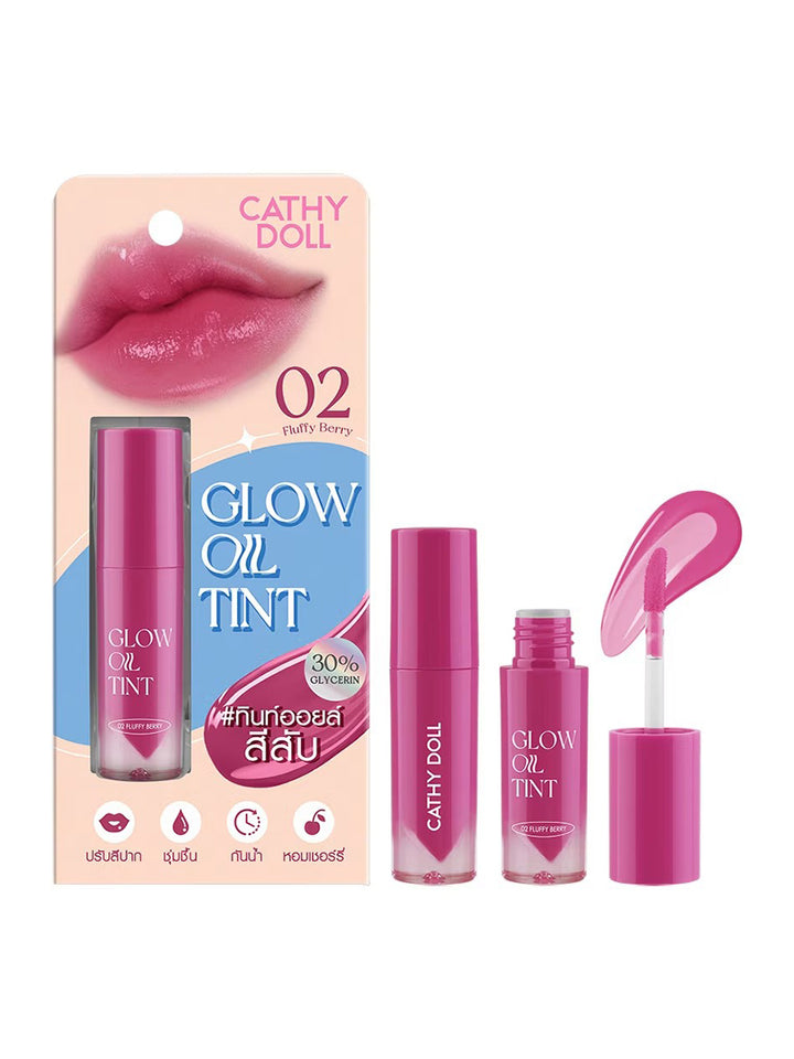 Cathy Doll Glow Oil Tint 02 Fluffy Berry 2.4g (Thai)