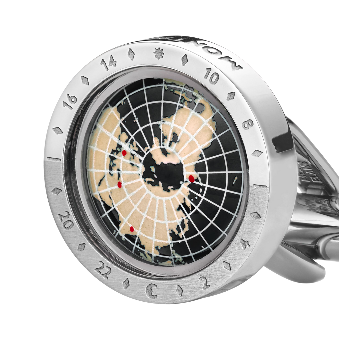 Mont Blanc Montblanc 1858 Geosphere Cufflinks Black MB126164