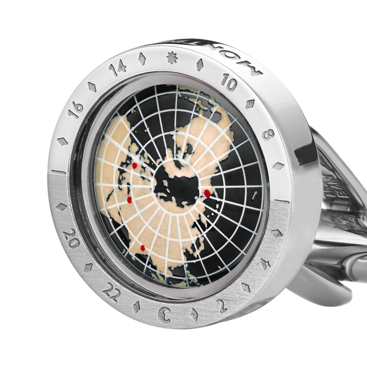 Mont Blanc Montblanc 1858 Geosphere Cufflinks Black MB126164