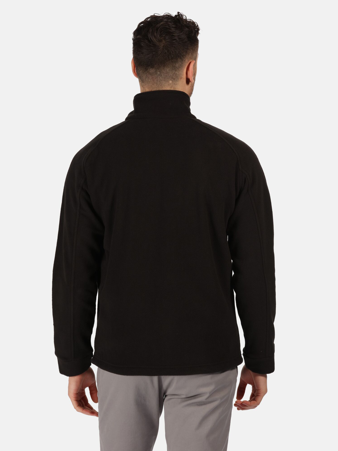 Regatta Mens L/S Fleece Zipper TRF532 (Black)