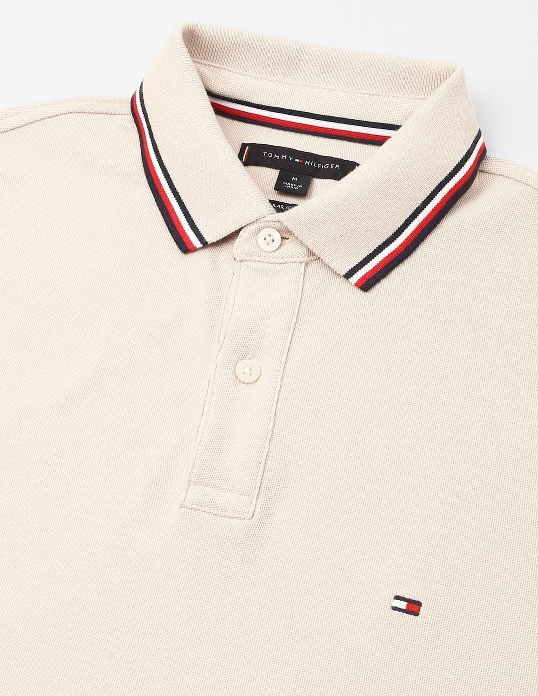 TH Men S/S (Striped Collar ) Polo MT-78J2653