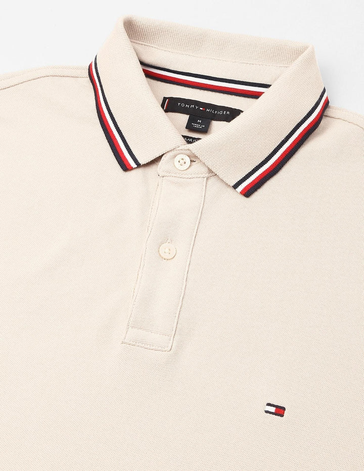 TH Men S/S (Striped Collar ) Polo MT-78J2653