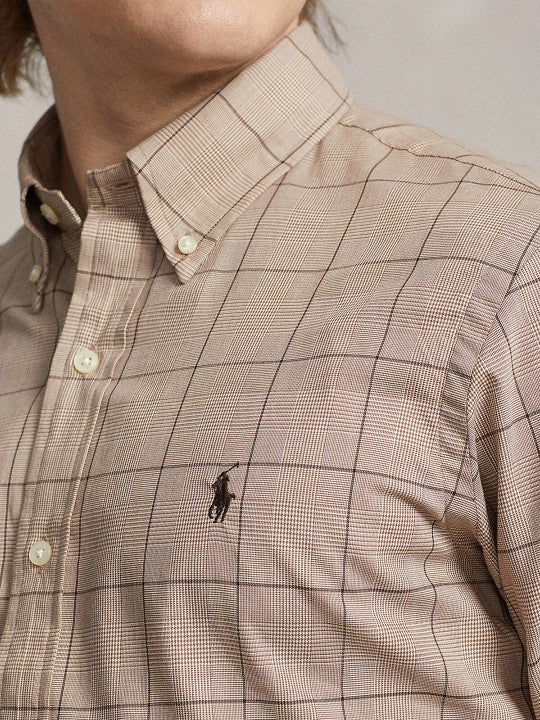 RL Mens L/S Check Button Down Casual Shirt 710960320