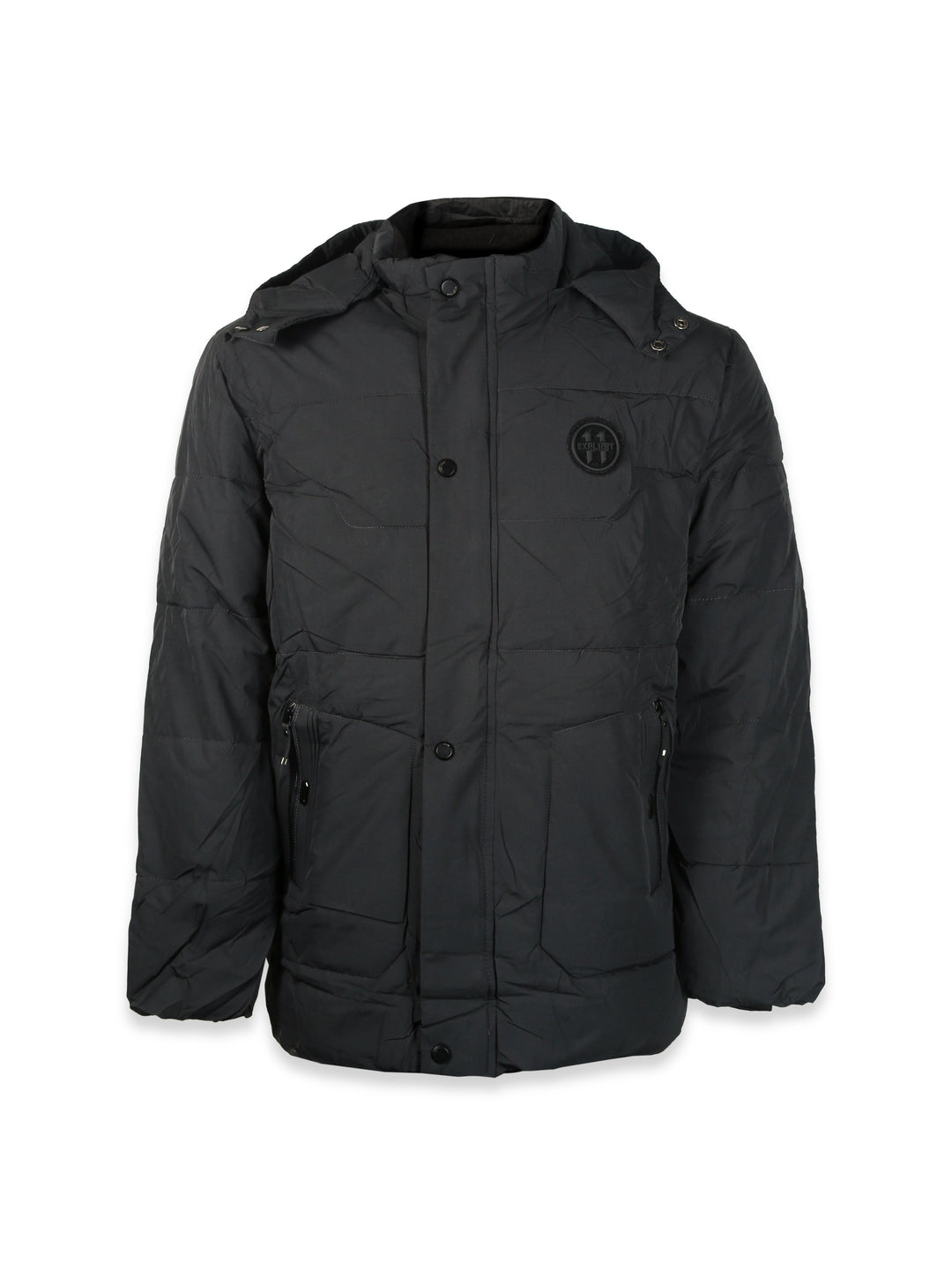 Imported Mens L/S Plain Parachute Jacket Q999