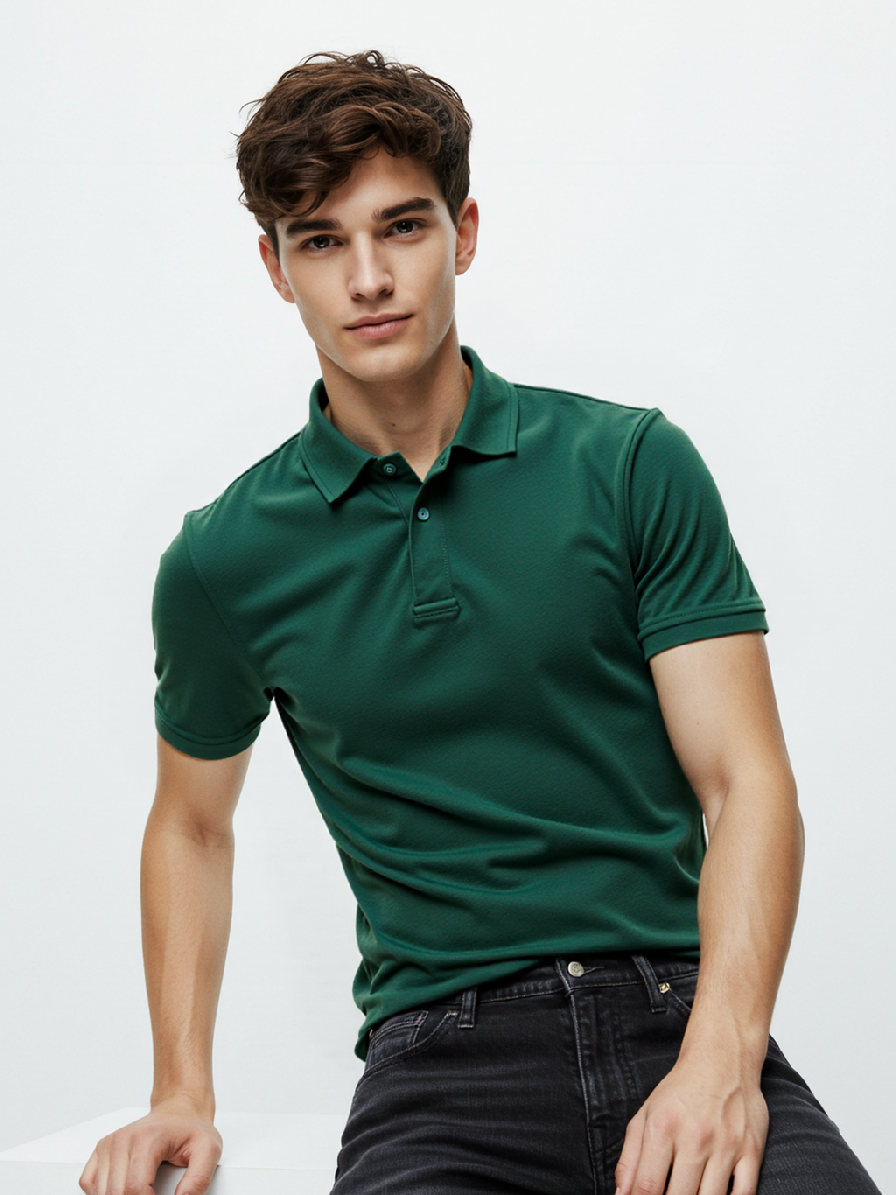 Russell Mens S/S Polo