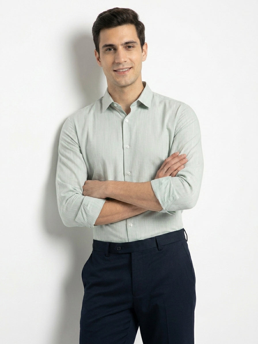The Scotts Men L/S Plain Casual Shirt