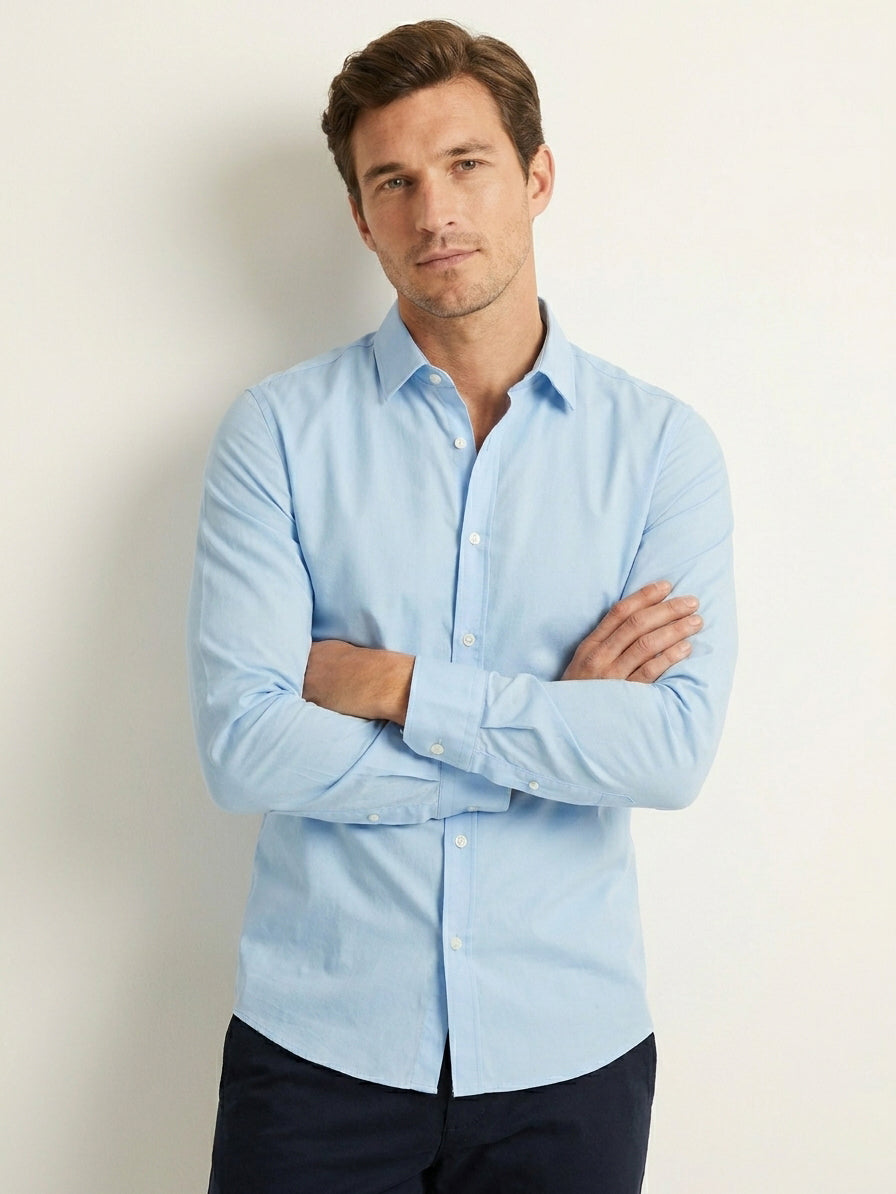 The Scotts Men L/S Plain Casual Shirt