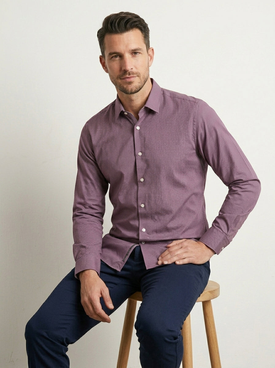 The Scotts Men L/S Printed Casual Shirt