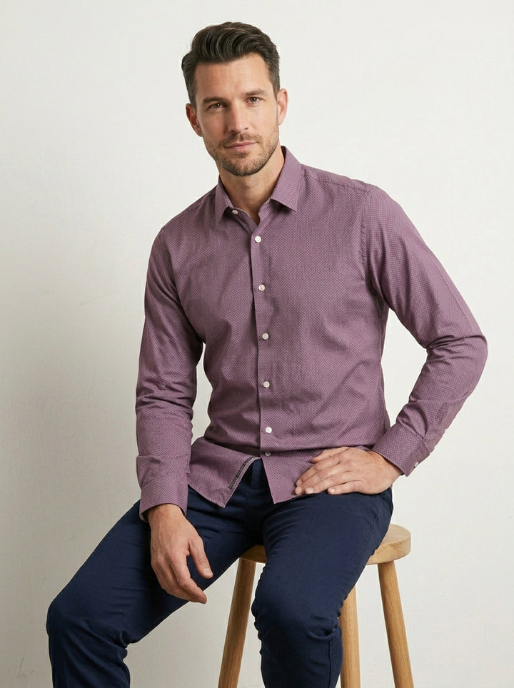 The Scotts Men L/S Printed Casual Shirt