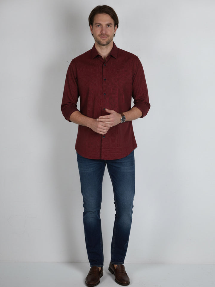 The Scotts Men L/S Printed Casual Shirt