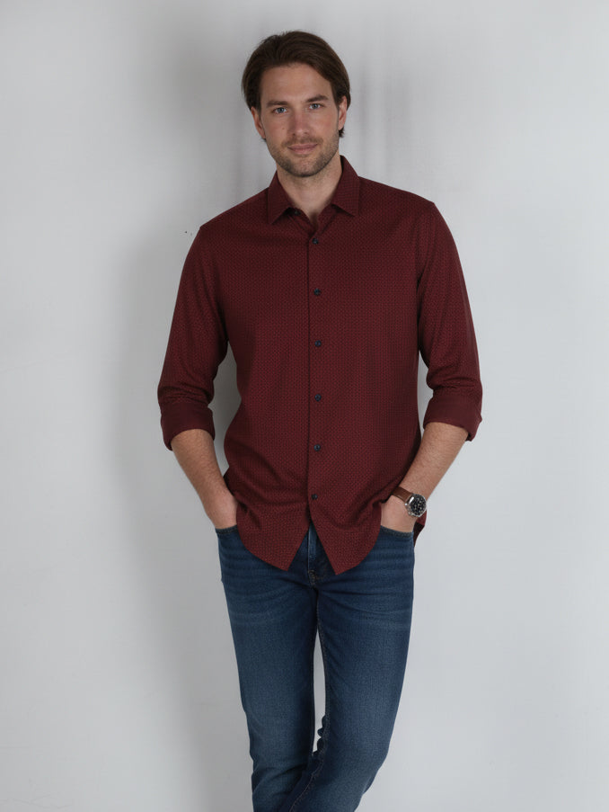 The Scotts Men L/S Printed Casual Shirt