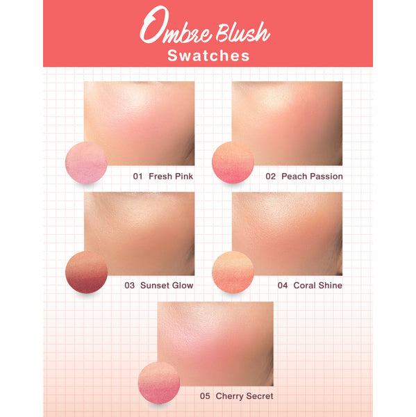 Cute Press Water Proof & Long Lasting Ombre Blush 5G 02 (Thai)