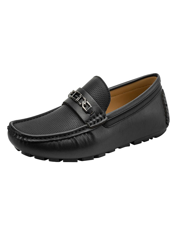 Guess Men Leather Loafer AT-SB-AQLEN
