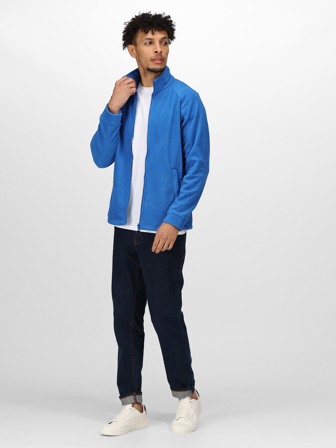 Regatta Mens L/S Fleece Zipper TRF532 (Royal Blue)