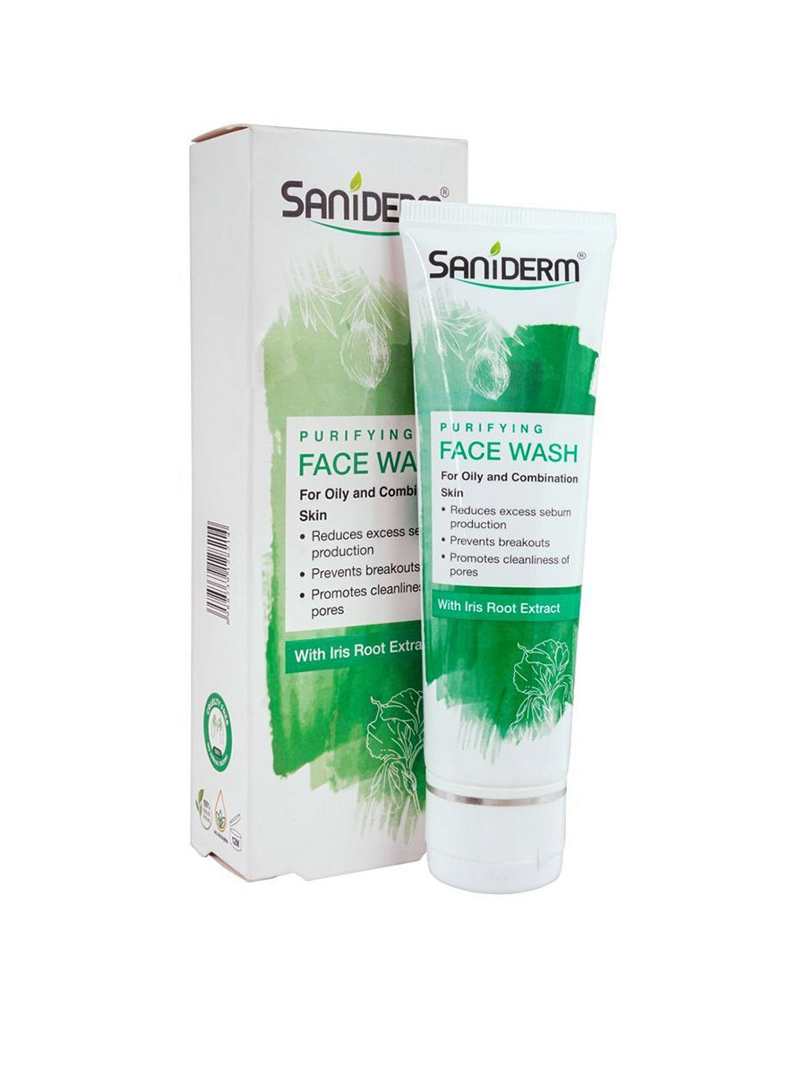 Saniderm Purifying Face Wash With Iris Root Extract 90g