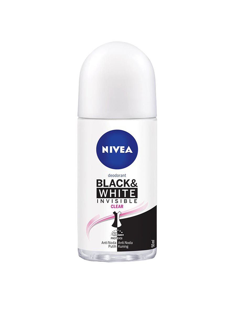 Nivea Black & White Invisible CLear 3X Extra Roll On 50ml