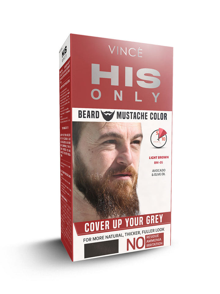 Vince Beard Mustache Color Light Brown BM-05