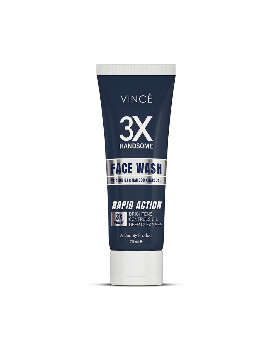Vince 3X Handsome Face Wash Rapid Action 75ml