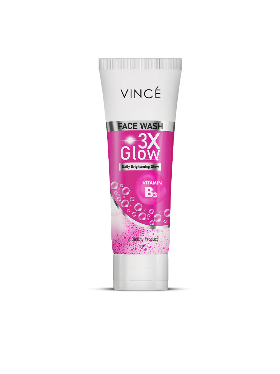 Vince 3X Glow With Vit-B3 Daily Brightening Face Wash 75ml