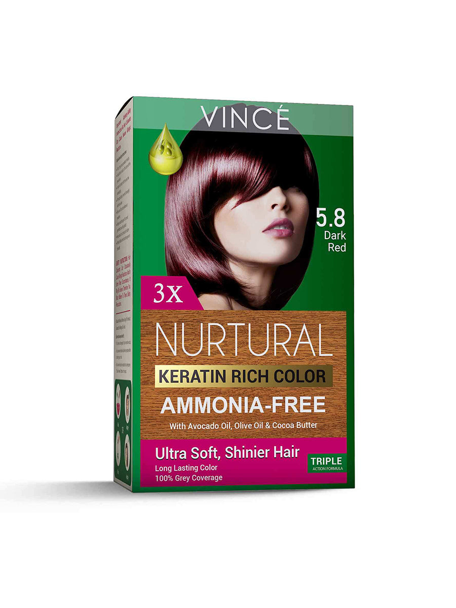 Vince Natural Keratin Rich Hair Color 5.8 Dark Red