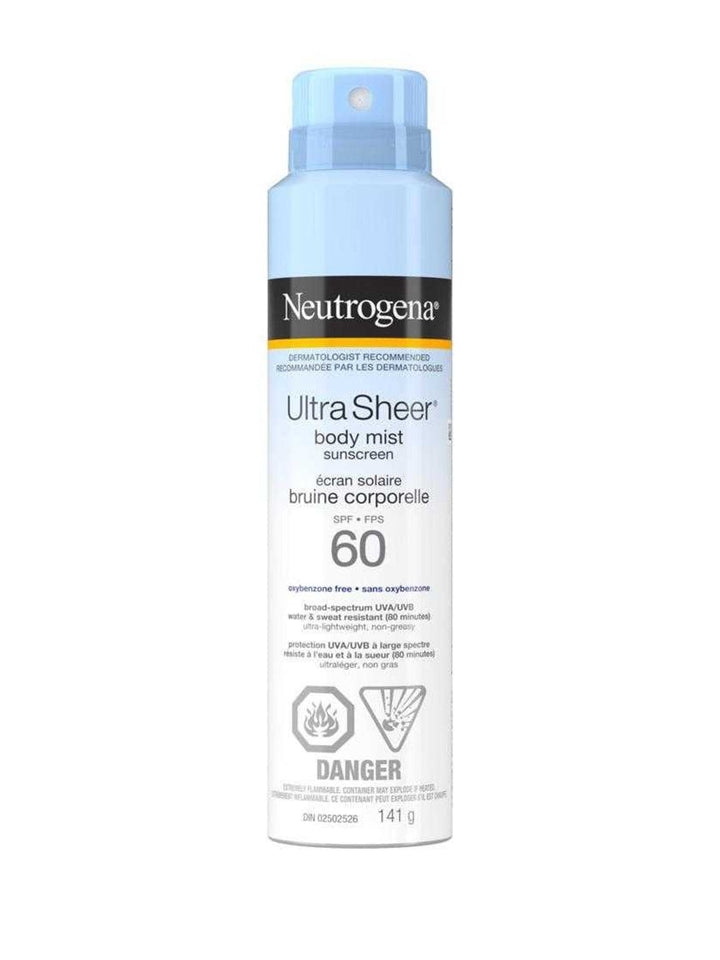 Neutrogena Ultra Sheer Body Mist Sun Screen SPF 60 141g