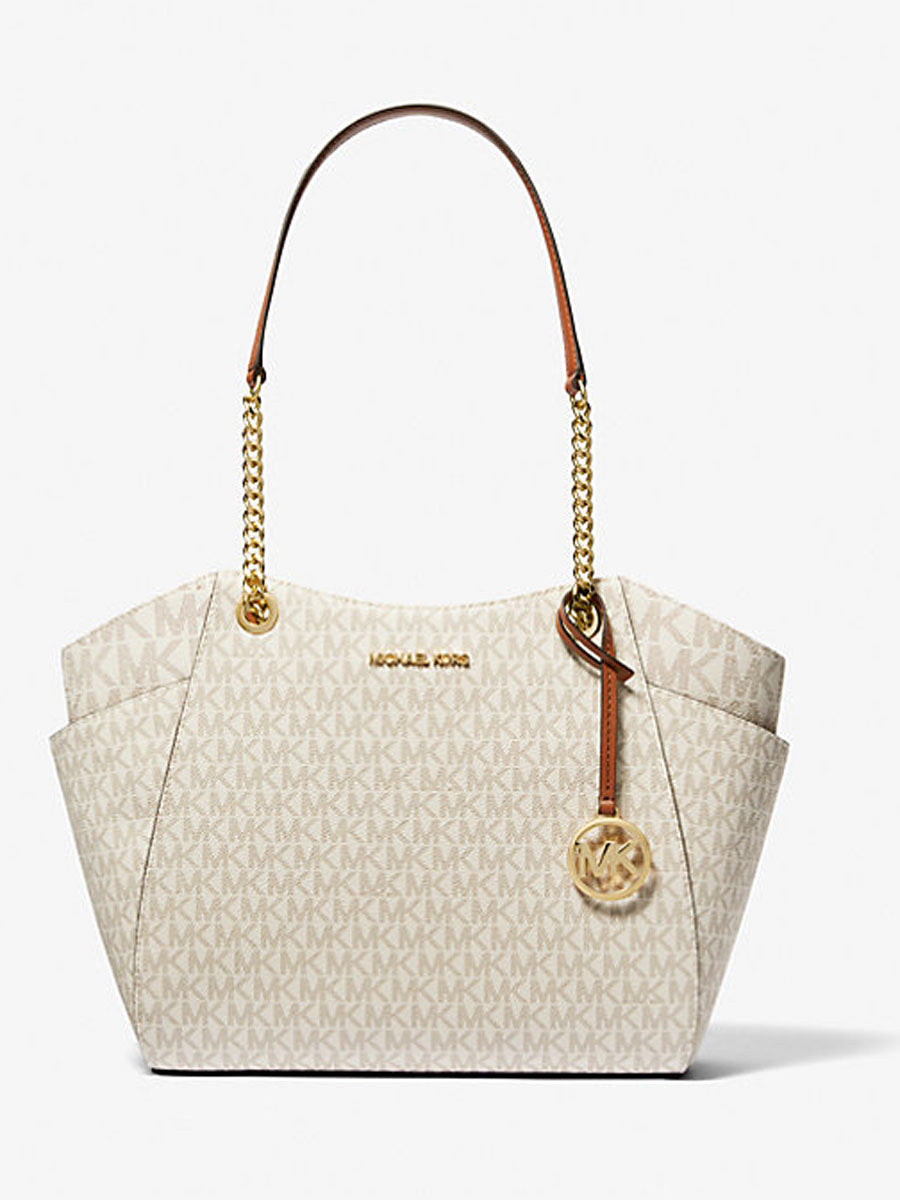 MK WOMEN SIG JETSET ZZ 35S4GTVT3B VANILLA