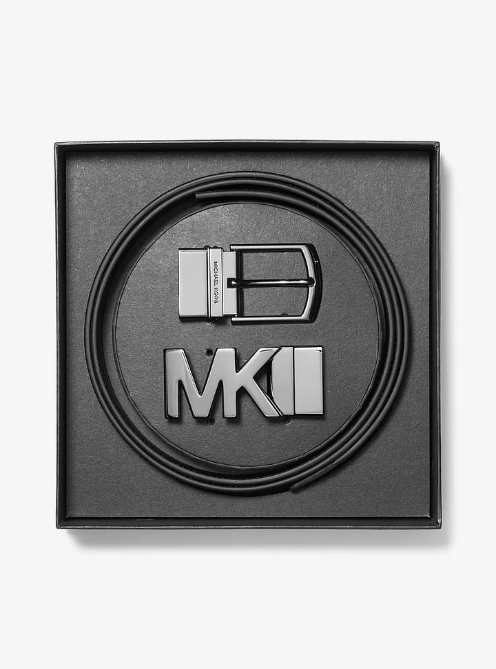 MK Men 4 in 1 Belt Set Brown &BLK 36R4LBLY4B
