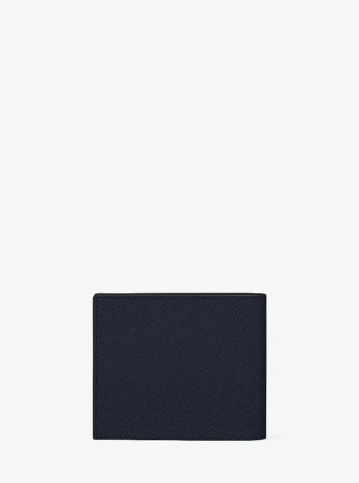 MK Men Cooper Logo Billfold Wallet With Passcase Blue 36SS5LCOF2U