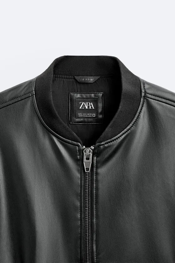 Zara Man L/S Leather Jacket 3918/338/800