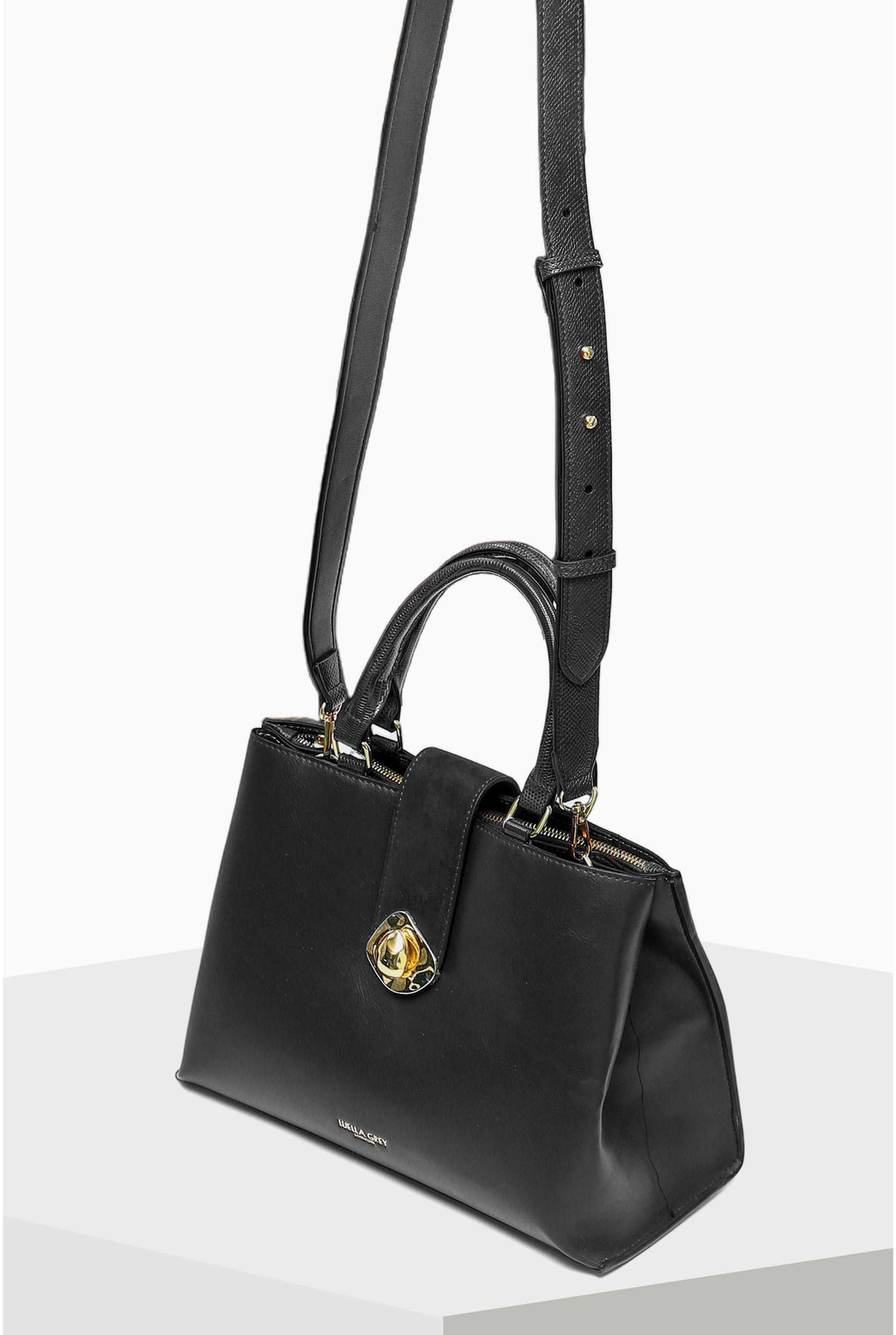 Erica Black Multi Compartment Tote