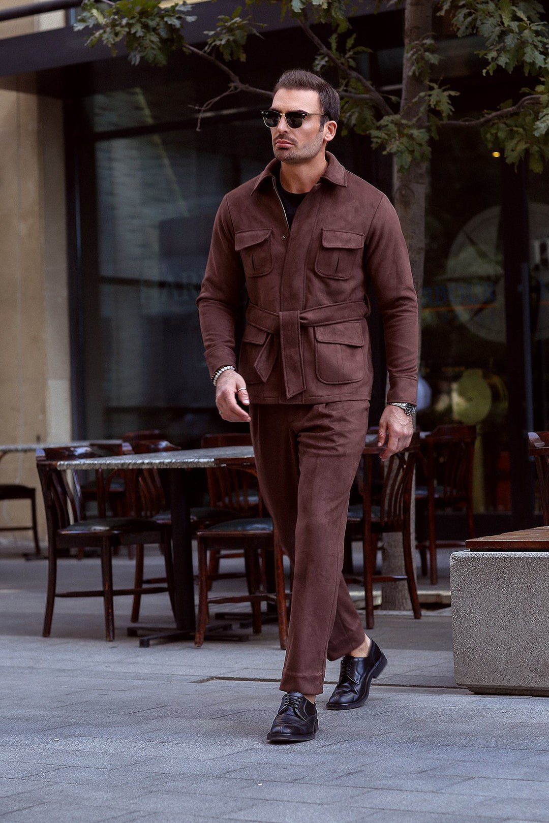 Modern Slim-Fit Premium Suede Suit