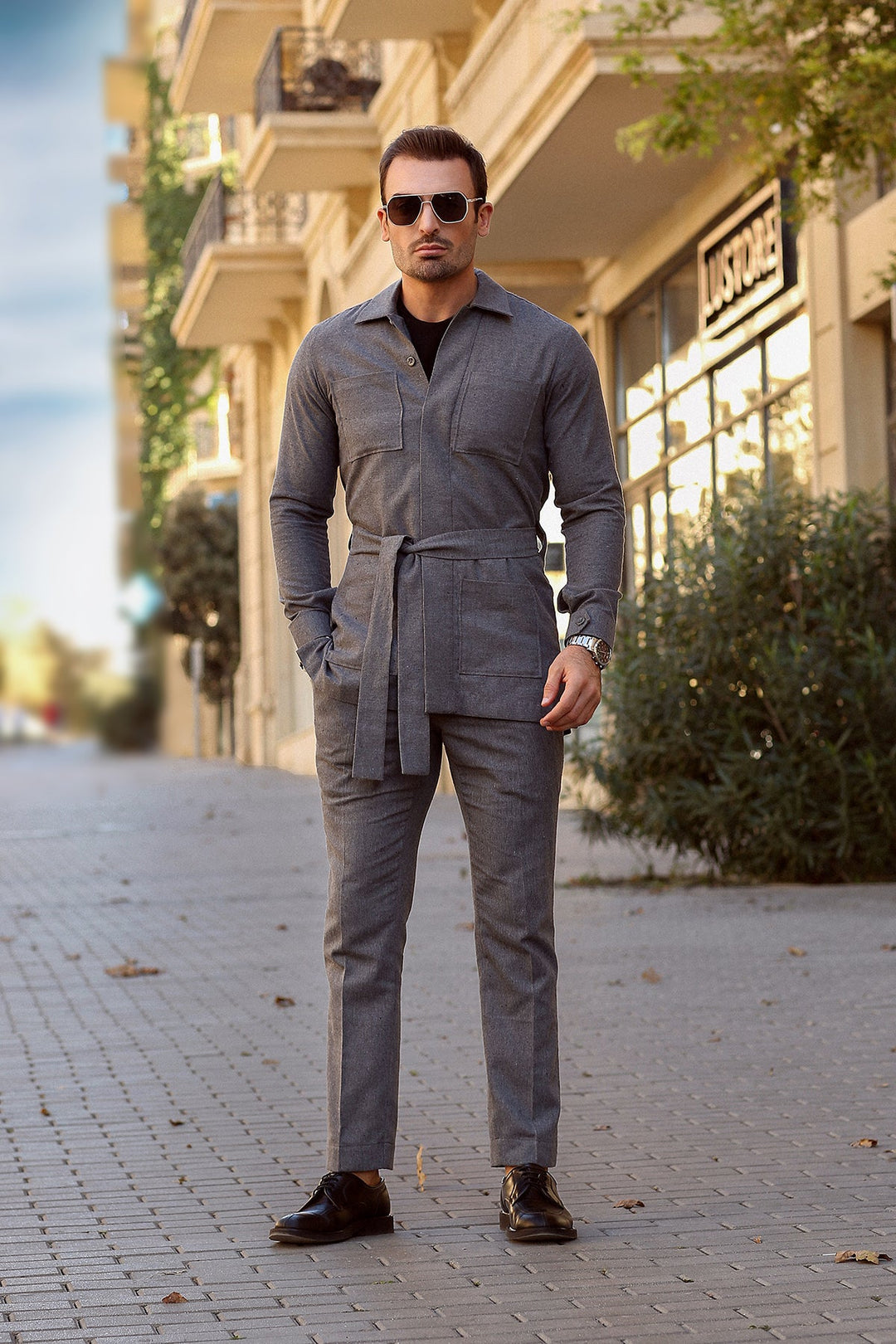 Modern Relaxed Fit Wool Blend Suit