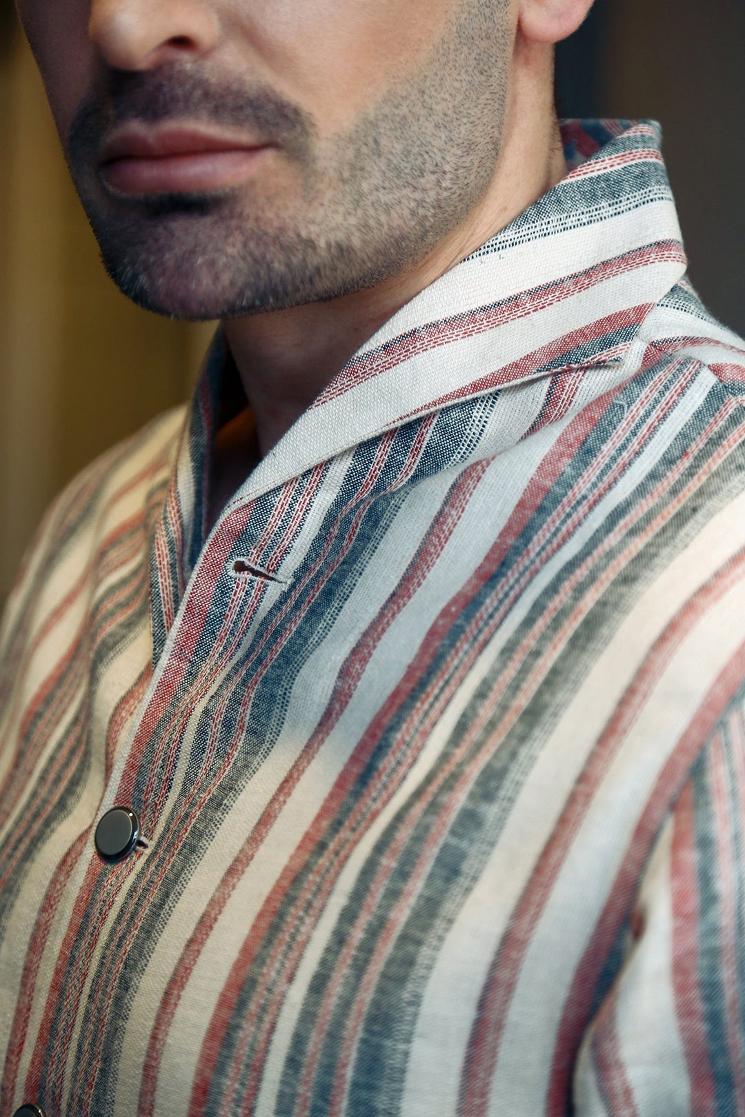 Premium Striped Cotton Suit