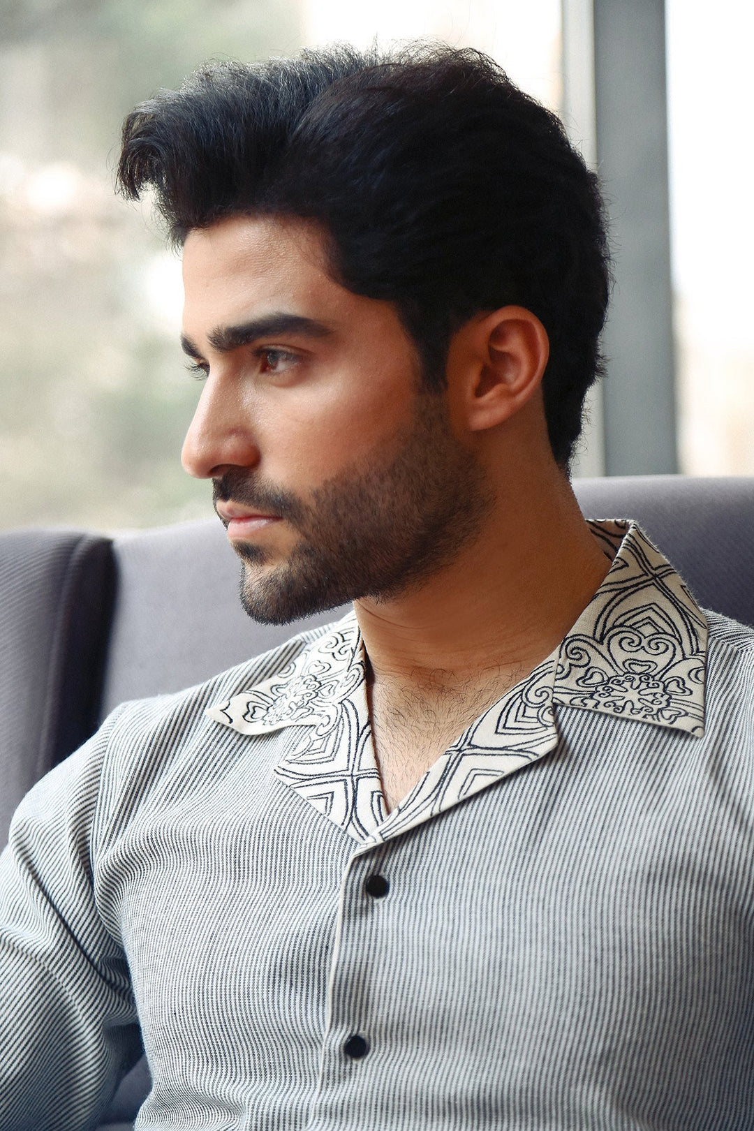 Premium Suit With Contrast Embroidery