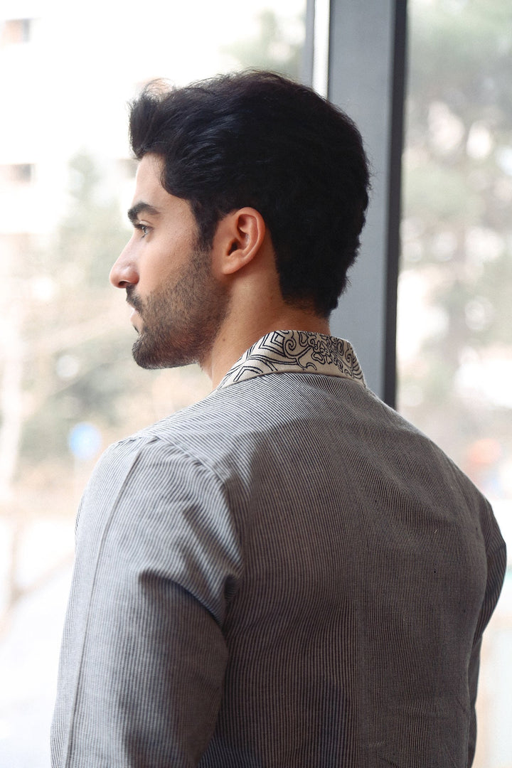 Premium Suit With Contrast Embroidery