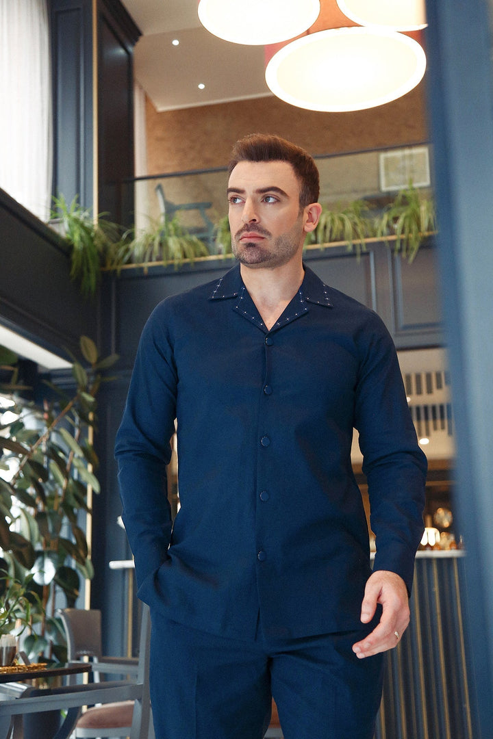 Modern Suit With Embroidery Details