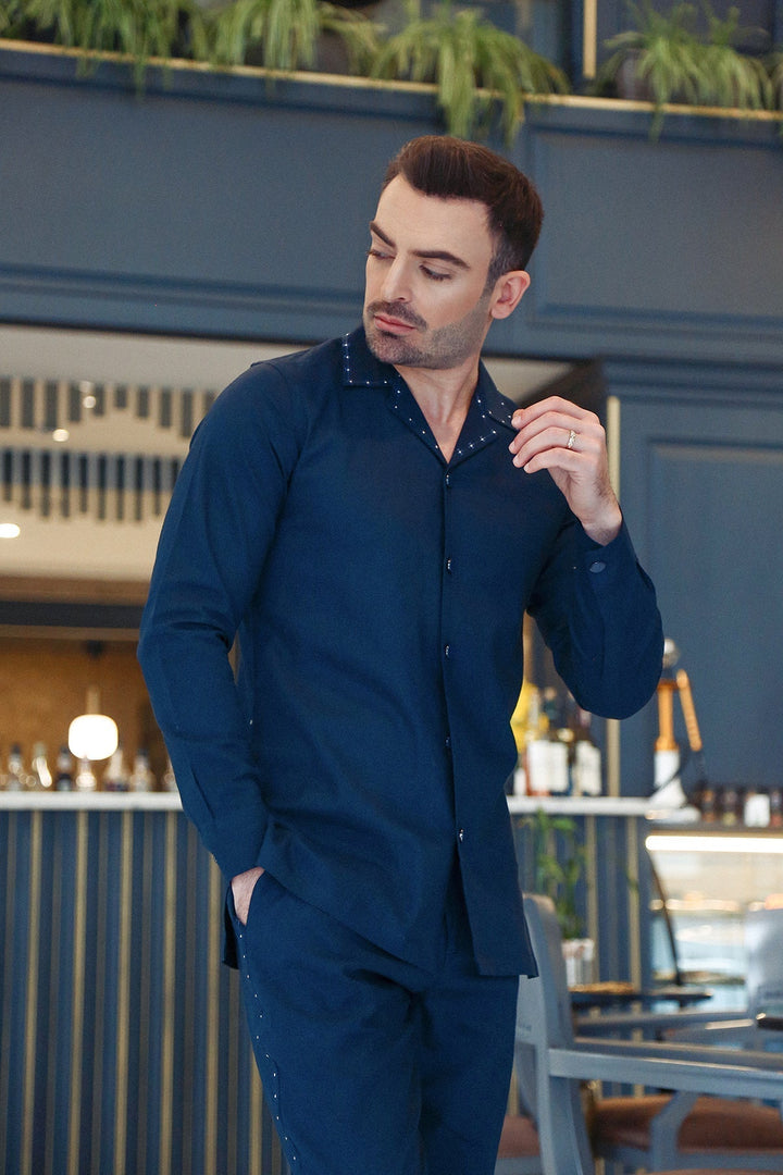 Modern Suit With Embroidery Details