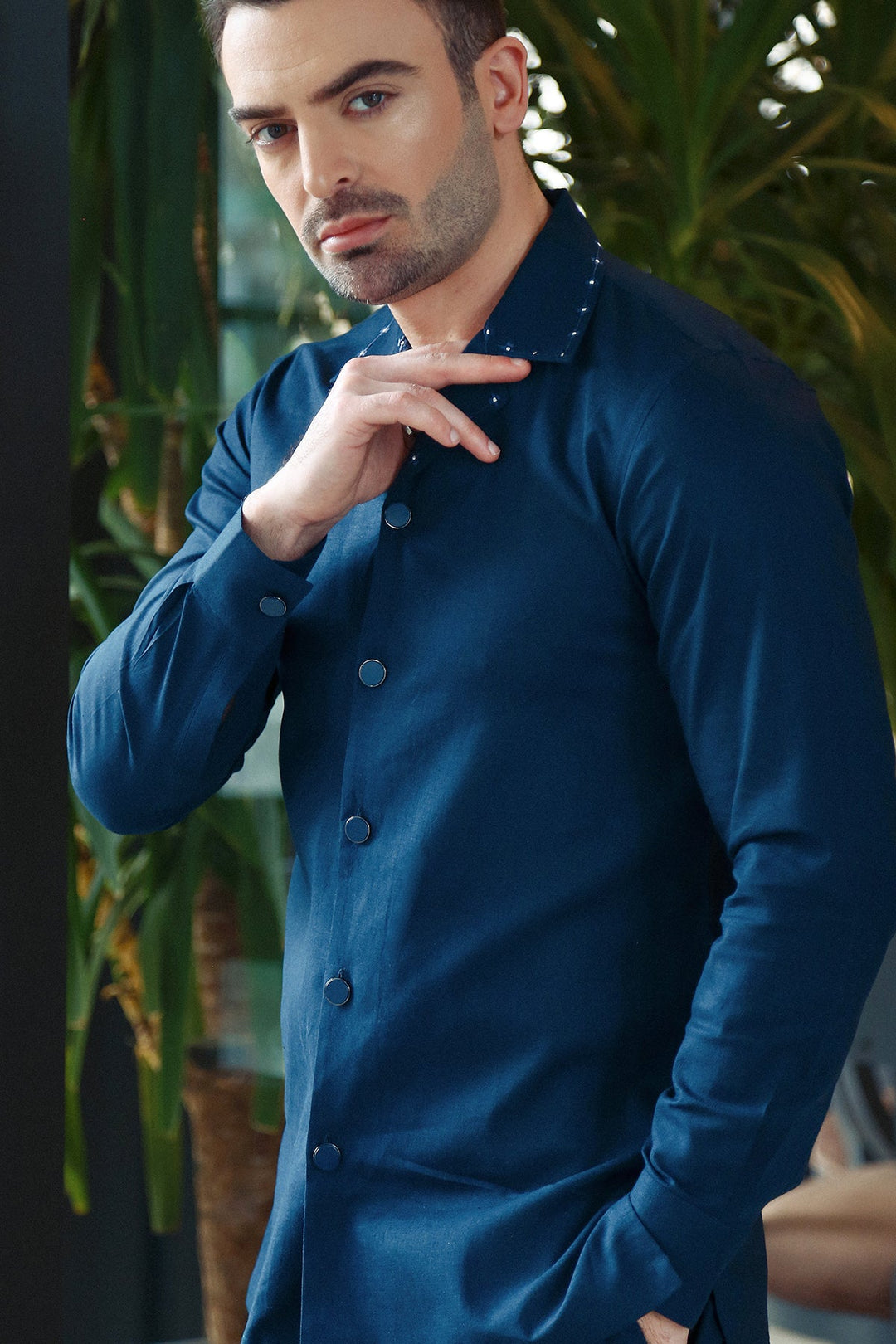 Modern Suit With Embroidery Details