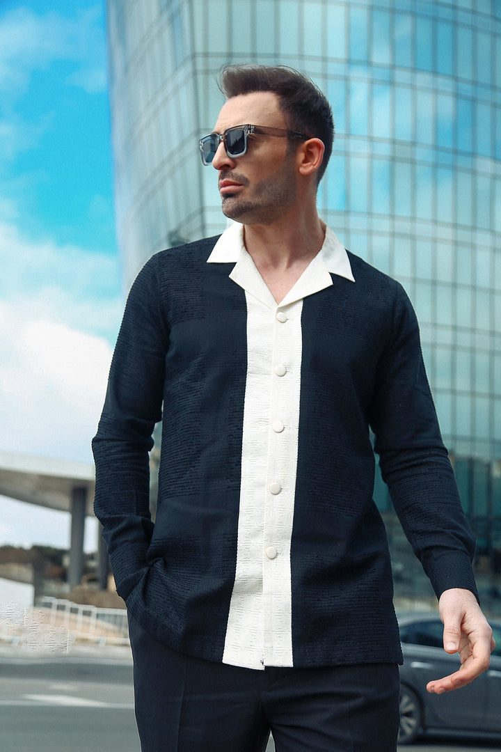 Modern Men's 2 Piece Modern Suit with 3D Texture