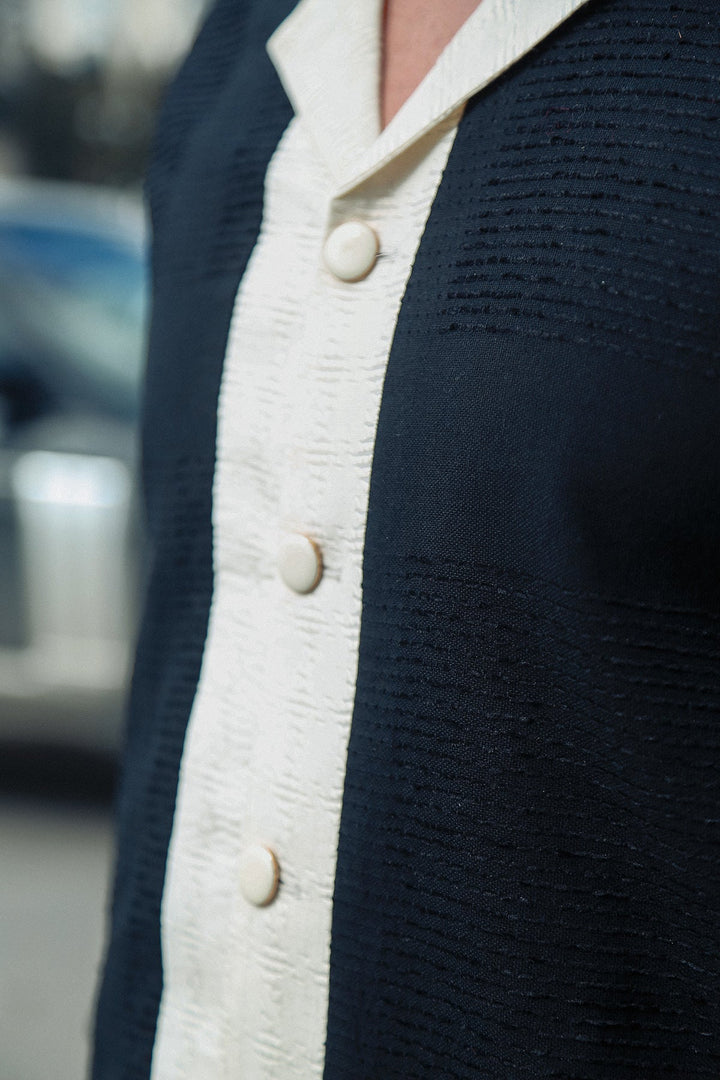 Modern Men's 2 Piece Modern Suit with 3D Texture