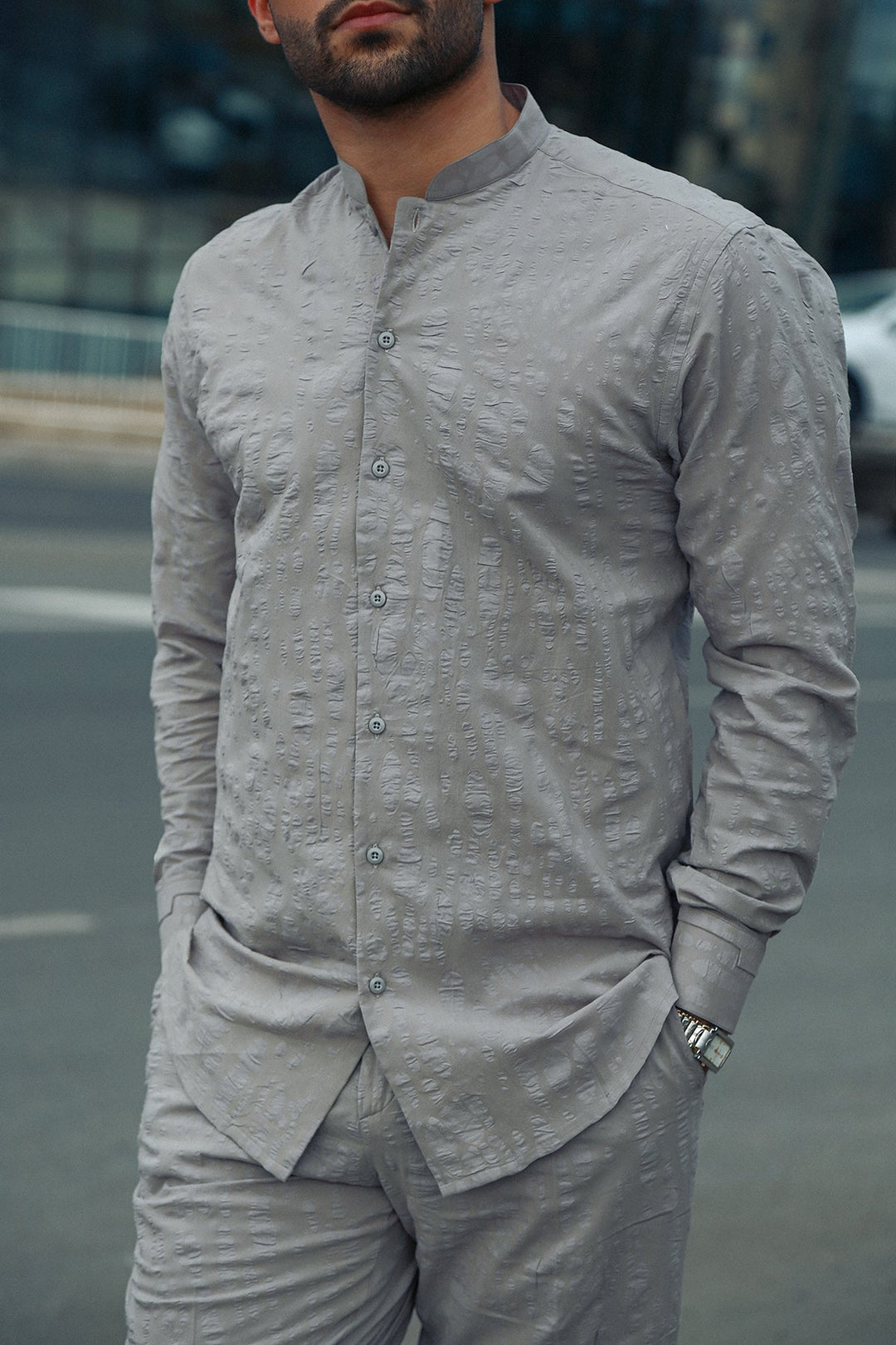 2-Piece Modern Suit with Separate Waistcoat